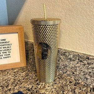 Starbucks GOLD Holiday tumbler *Brand new with tags*
